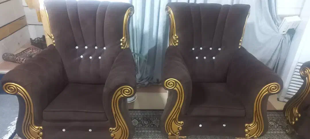 مبل سلطنتی۷نفره|مبلمان خانگی و میز عسلی|شوشتر, |دیوار