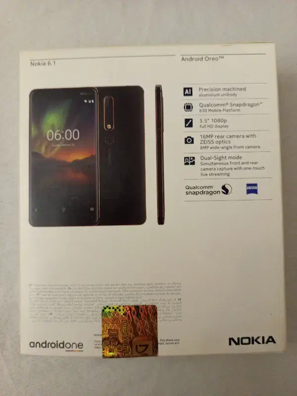 گوشی موبایل نوکیا 6.1 به همراه گلس و قاب|موبایل|تهران, گیشا|دیوار
