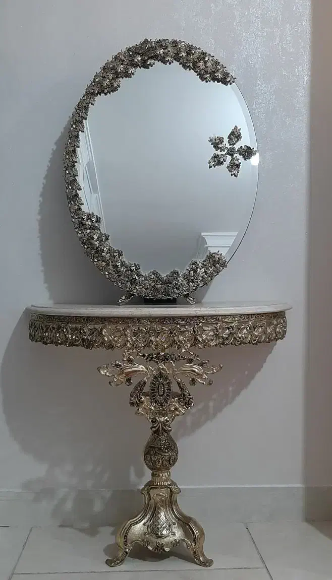 آیینه شمعدان برنج|کلکسیون اشیاء عتیقه|فردیس, شهرک شهید حسینی|دیوار