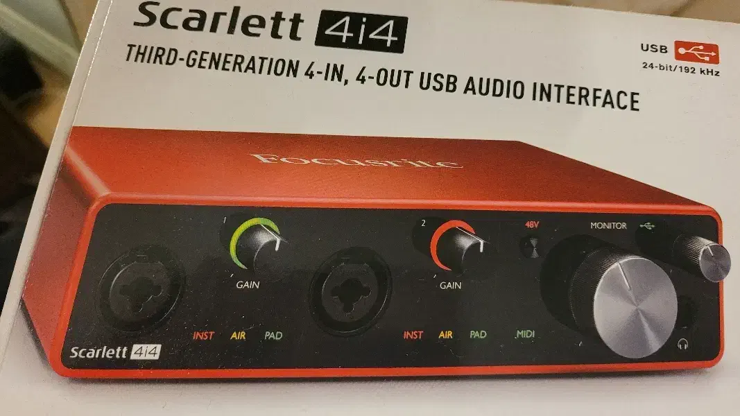 کارت صدا فوکوسرایت 4i4 3rd|آلات موسیقی|تهران, نیاوران|دیوار