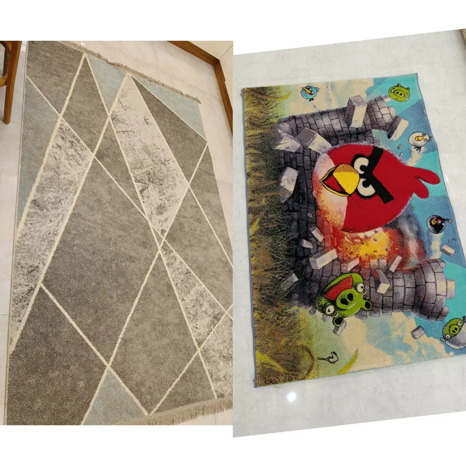 یک عدد گلیم و یه فرش کودک|گلیم، جاجیم، گبه|دورود, |دیوار