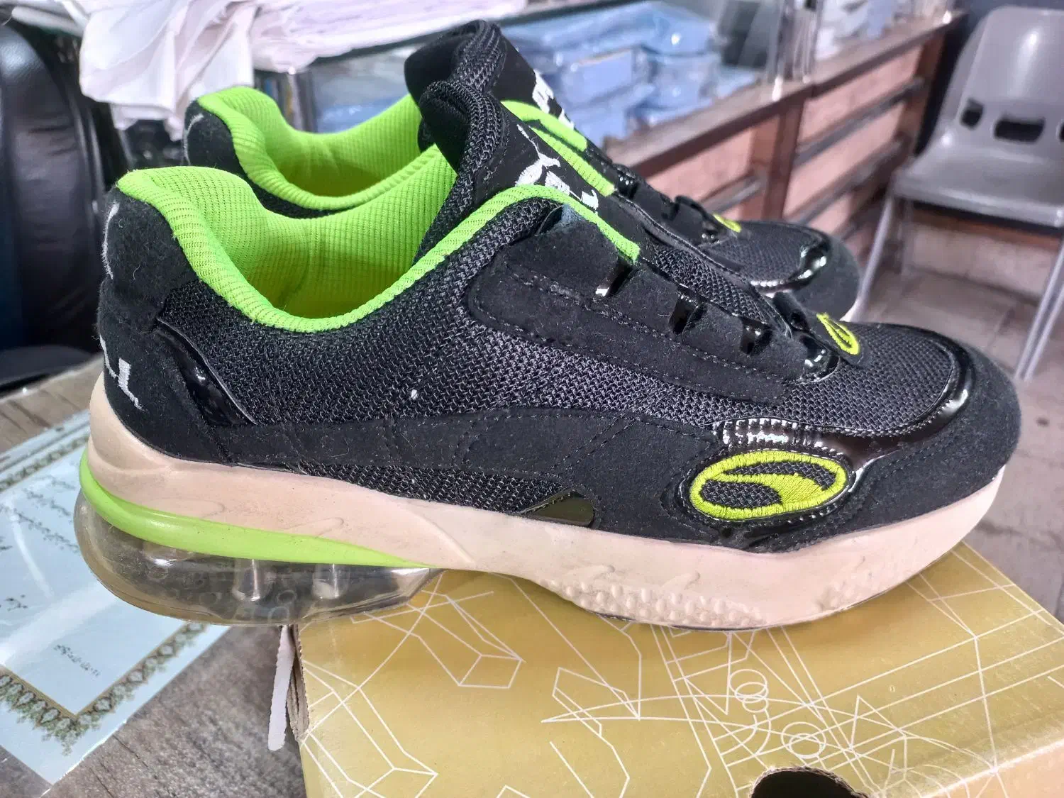 کفش پوما مشکی سبز|کیف، کفش، کمربند|گرمسار, |دیوار