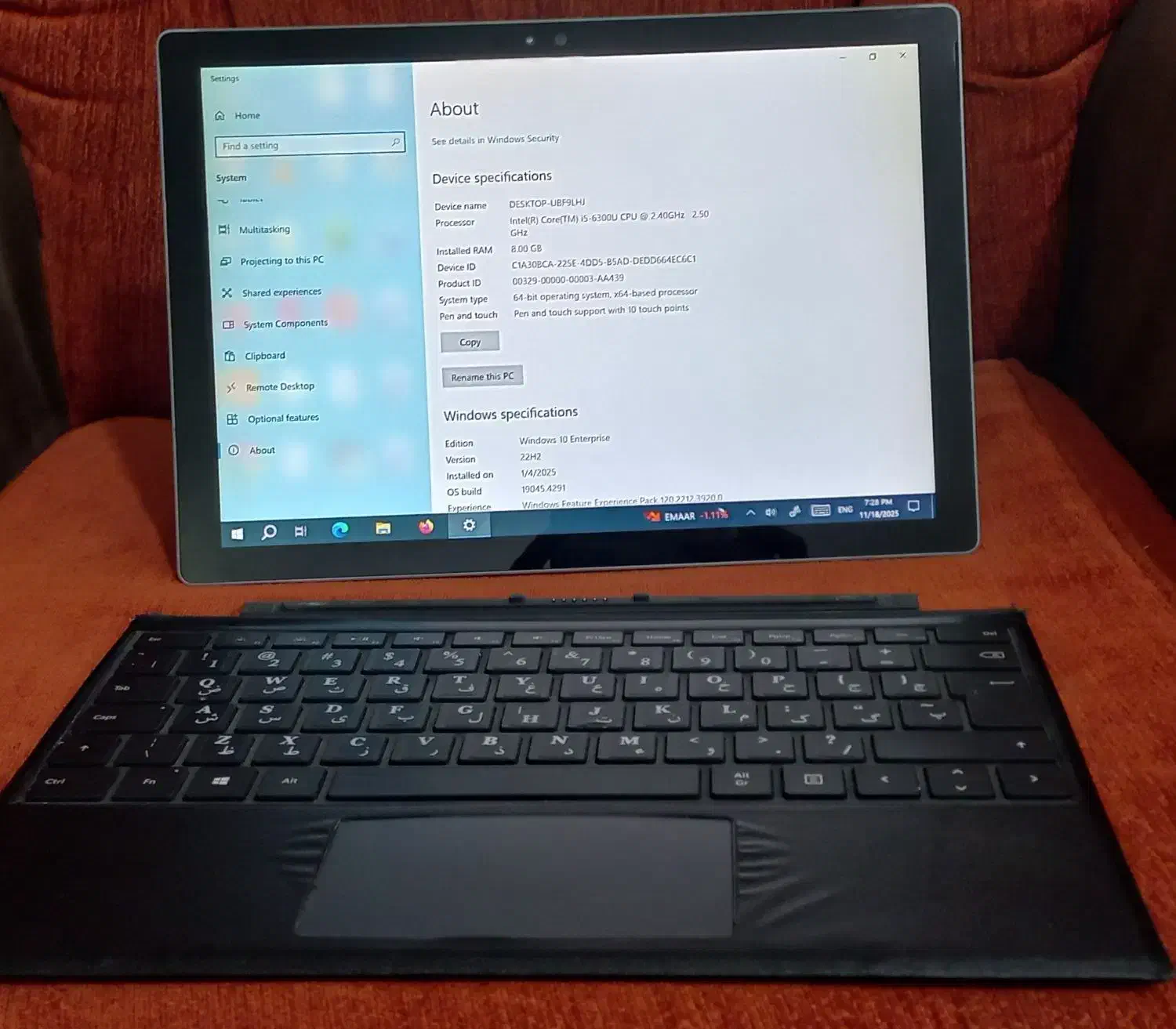 سلام یک دستگاه سر فیس کاملا در حد نو  وکم کار|رایانه همراه|سبزوار, گلشن|دیوار