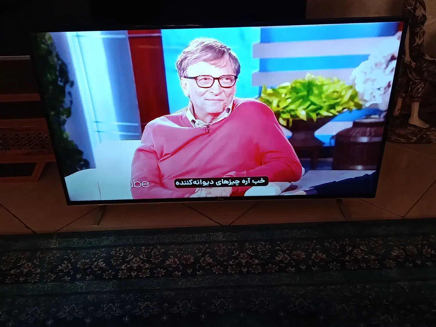 تلویزیون 55اینچTCLاندروید 4Kخیلی تمیز|تلویزیون و پروژکتور|مشکیندشت, |دیوار