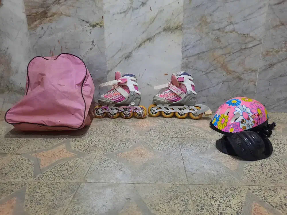 اسکیت صورتی دخترانه|دوچرخه، اسکیت، اسکوتر|بجنورد, |دیوار