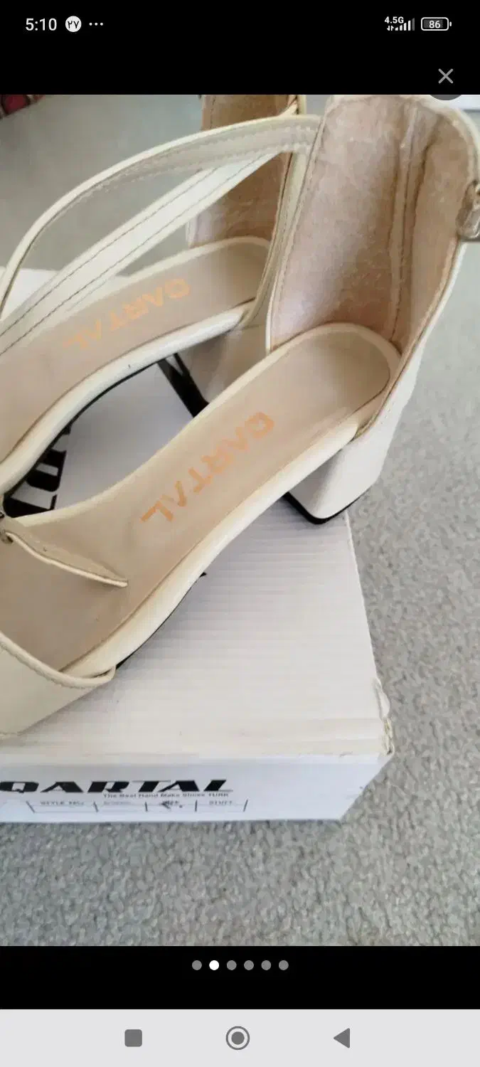 کفش صندل ۳سانتی درحد نو|کیف، کفش، کمربند|اردبیل, |دیوار