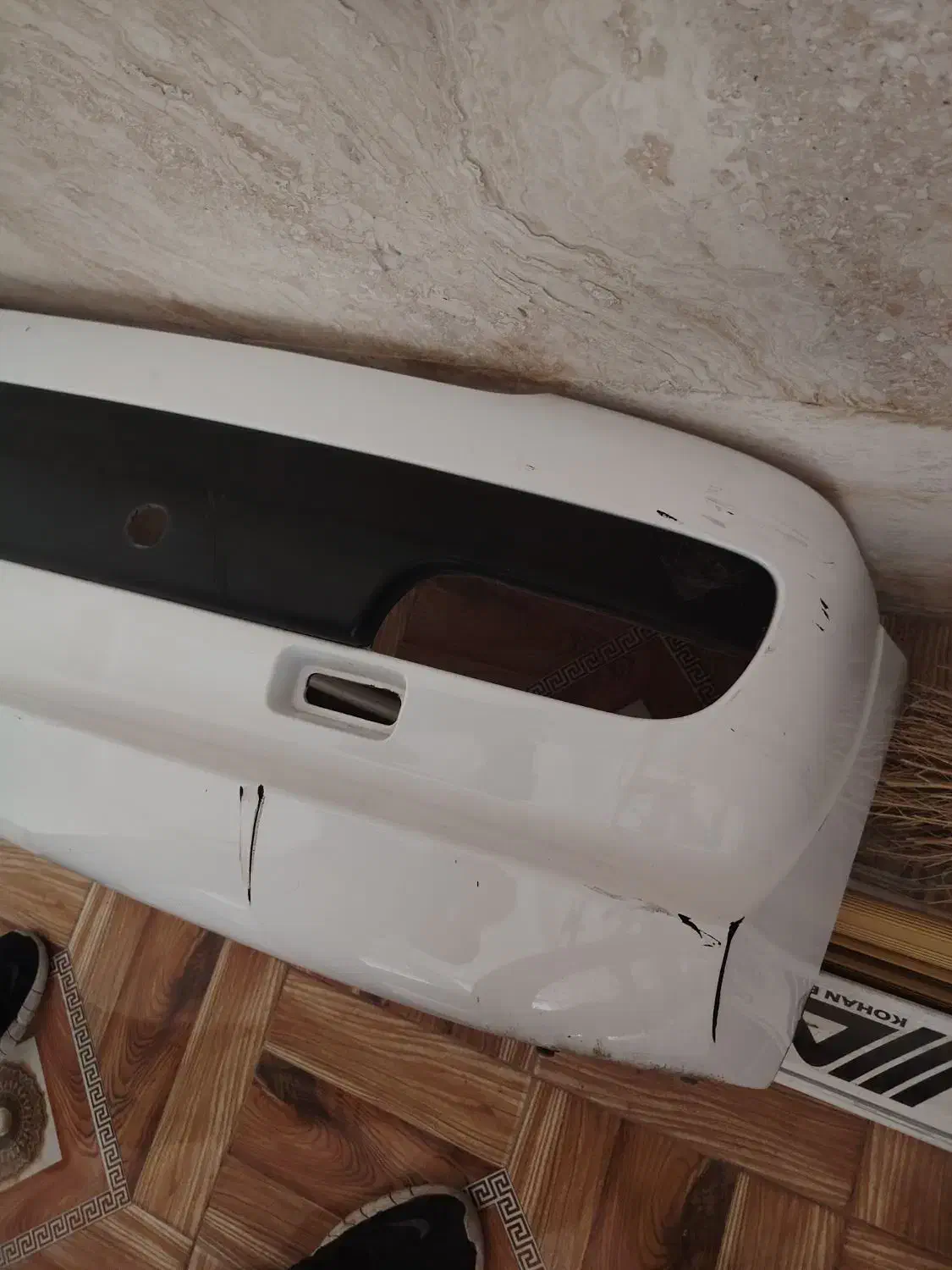 سپر عقب 207 با خط و خش جزئی|قطعات یدکی و لوازم جانبی|مهاباد (آذربایجان غربی), |دیوار