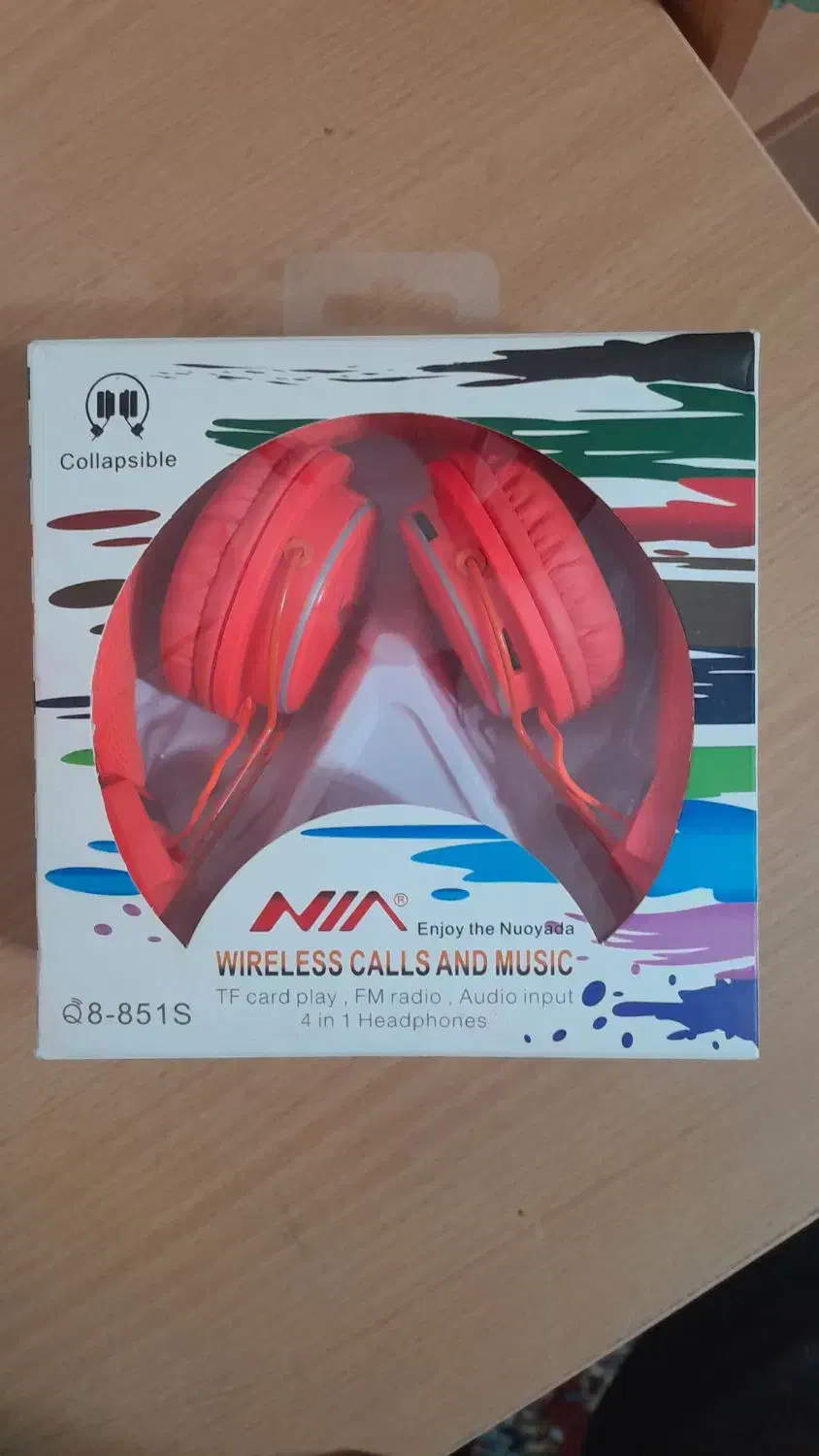 هدفون NIA بلوتوثی مدل8-851s نارنجی|لوازم جانبی موبایل و تبلت|اصفهان, کوی میلاد|دیوار