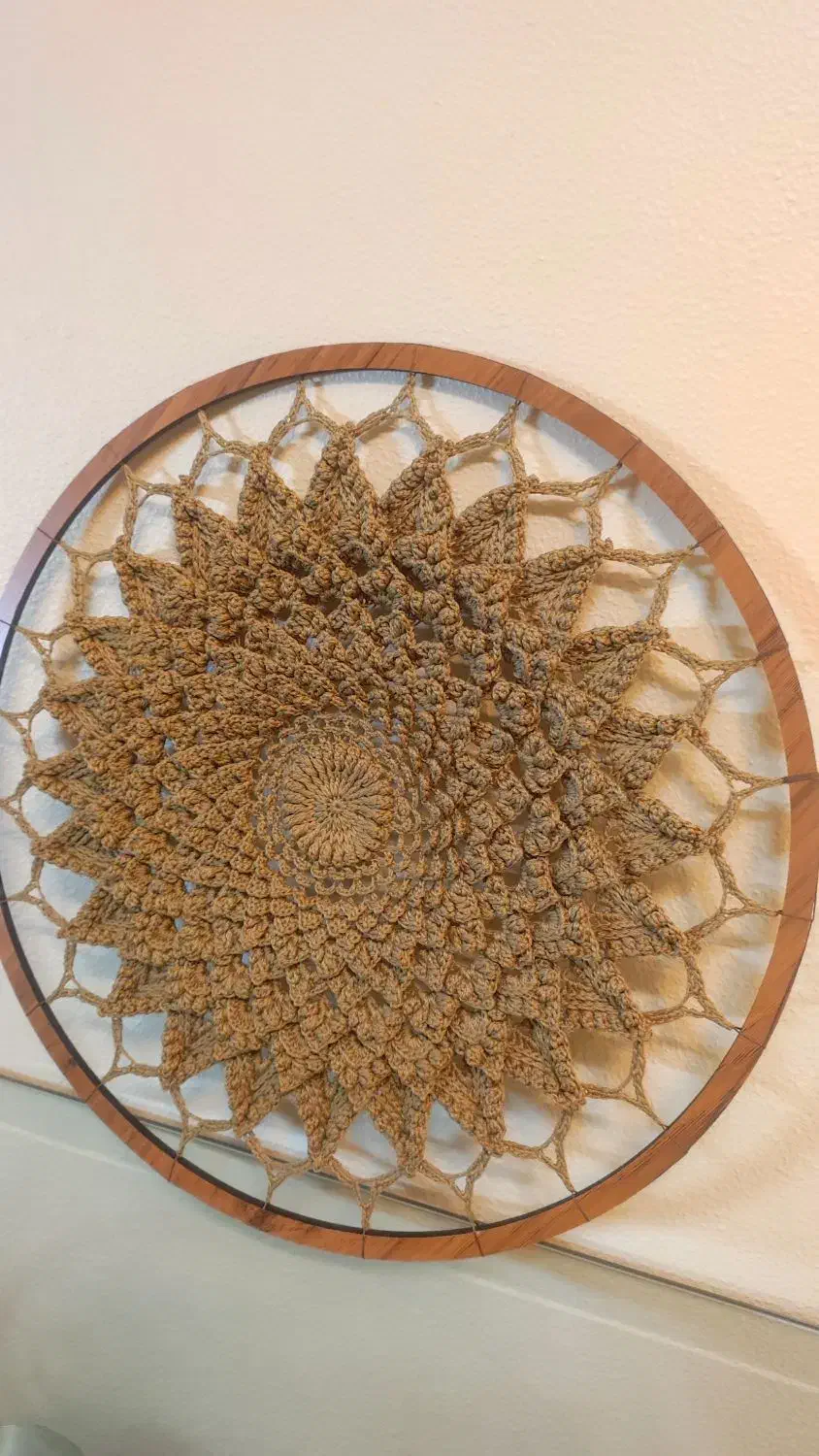 دیوار کوب  ماندالا دستبافت|صنایع دستی و سایر لوازم تزئینی|شاهین‌شهر, طالقانی|دیوار