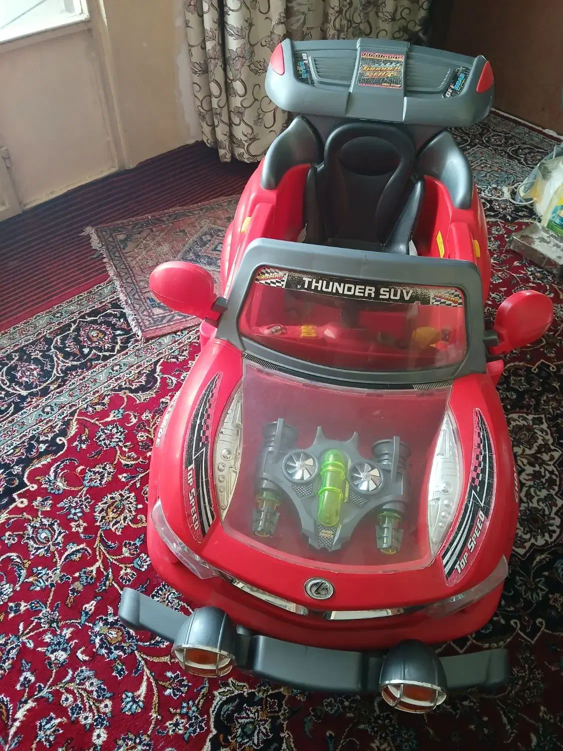 ماشین شارژی دوموتوره دونفره|اسباببازی|بروجرد, |دیوار