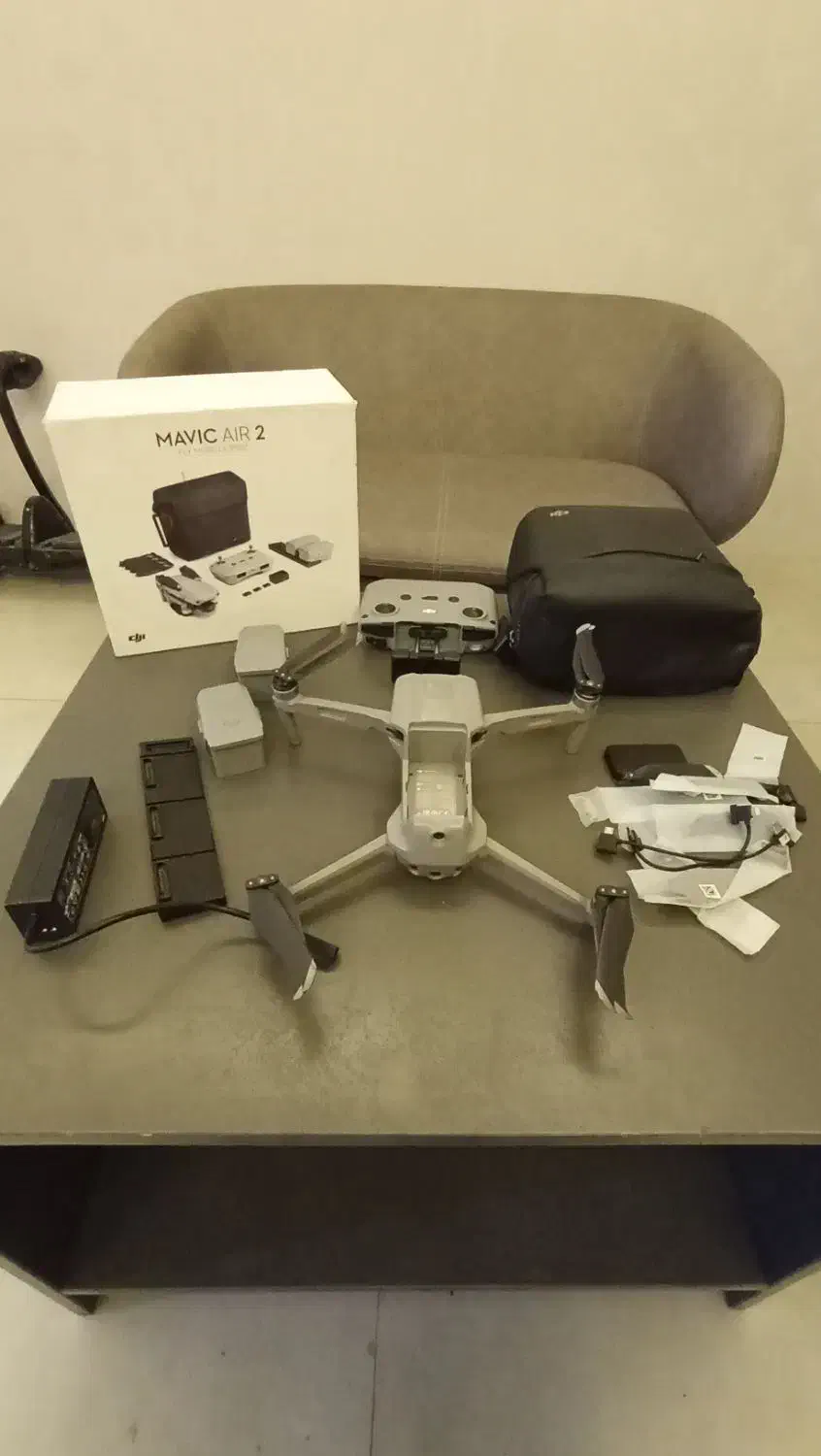 هلی شات مویک ایر ۲ کمبو پلاک دار MAVIC AIR 2|دوربین عکاسی و فیلمبرداری|قزوین, |دیوار