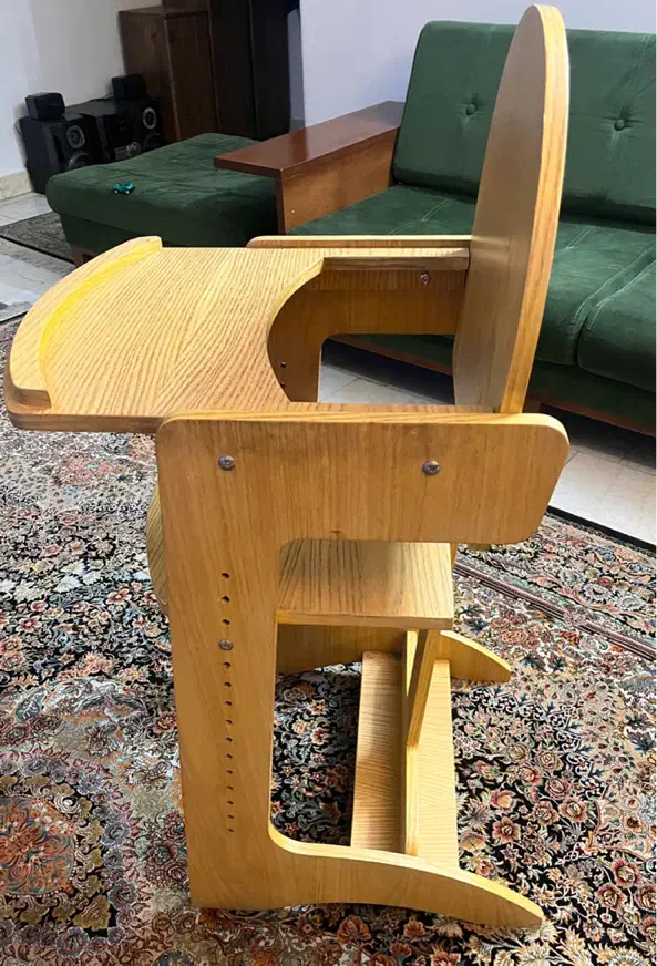 صندلی غذای چوبی کودک|تخت و صندلی بچه|تهران, گلستان (شهرک راه آهن)|دیوار