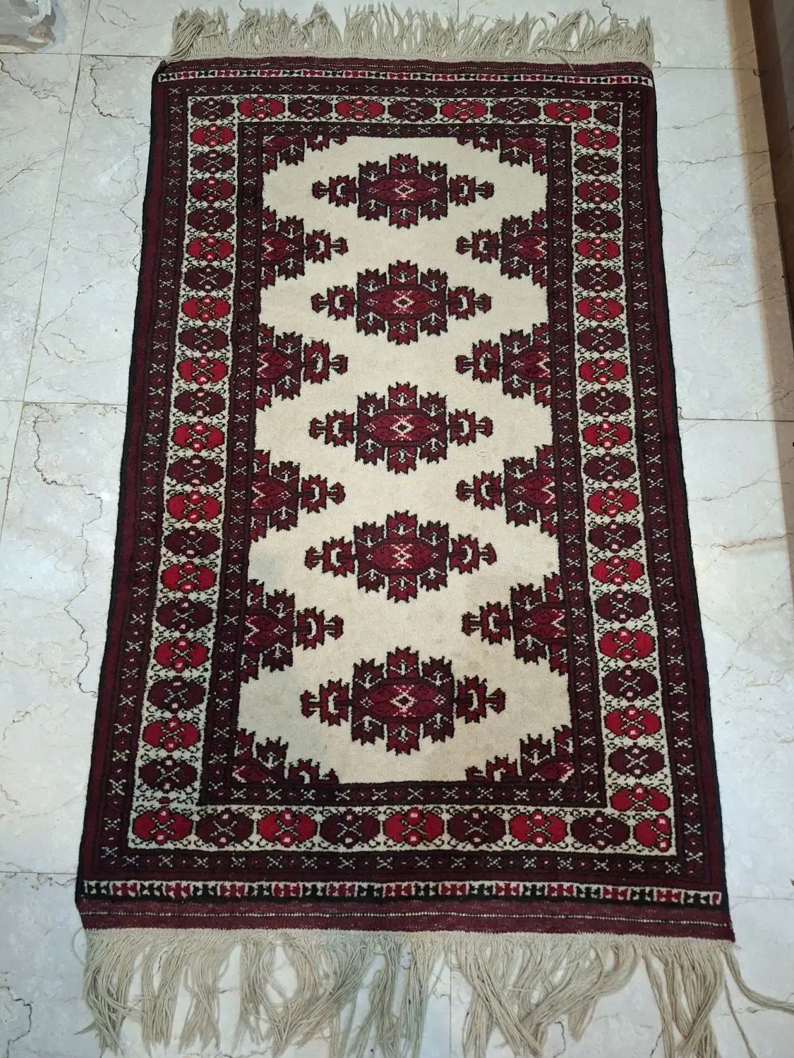 قالیچه ترکمن دستبافت|فرش|تهران, حکیمیه|دیوار