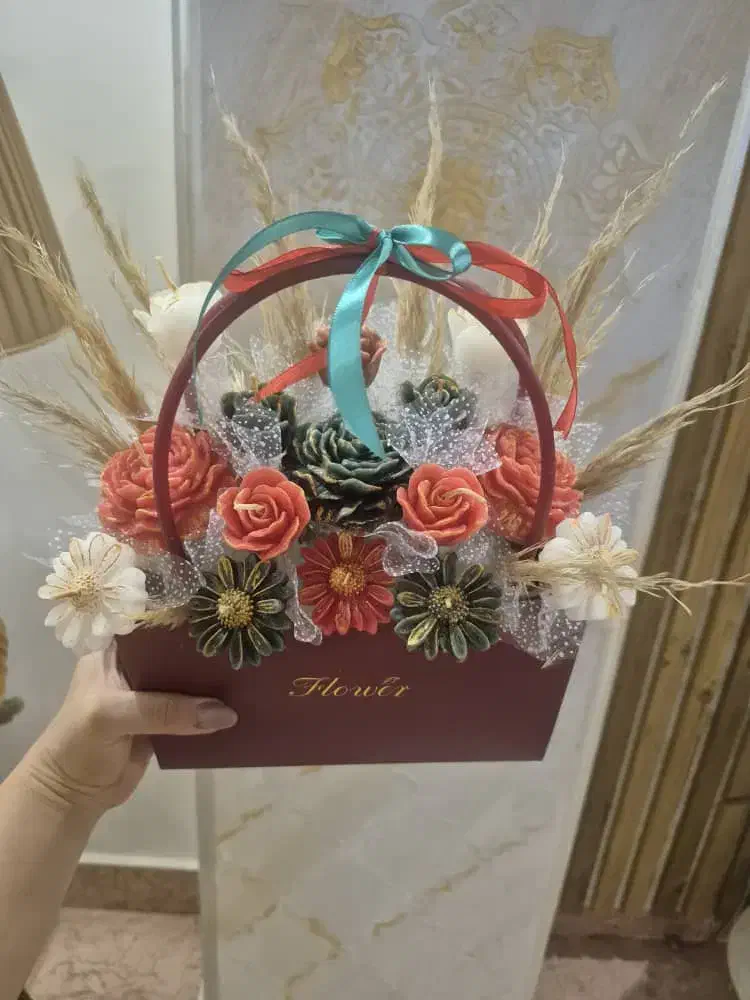 دسته گل شمع|گل مصنوعی|تهران, گلستان (شهرک راه آهن)|دیوار