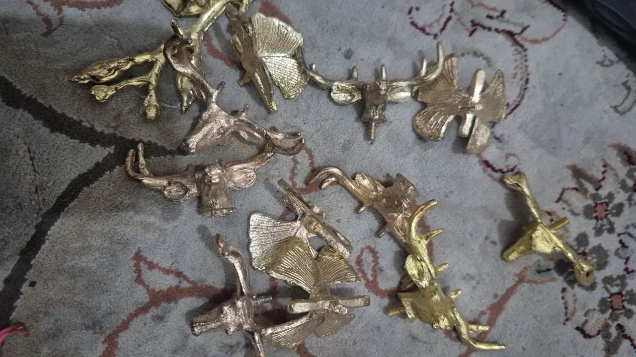 لوستر ابکاری وسایل برنجی|لوستر و چراغ آویز|نسیمشهر, |دیوار