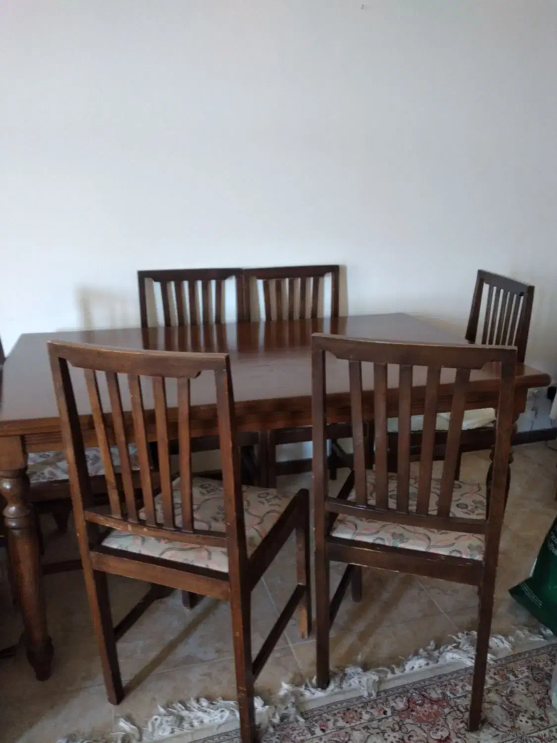 میز صندلی نهار خوری چوبی شش نفره ۷ میلیون تومان|میز و صندلی غذاخوری|مشهد, الهیه|دیوار
