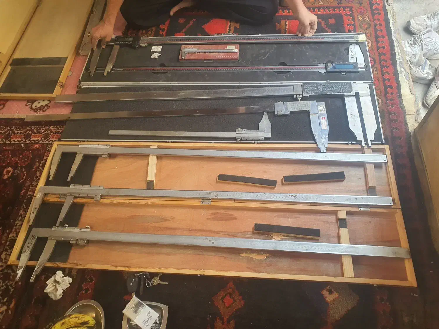 ۹ عدد کولیس بزرگ ۱ متری صنعتی|ابزارآلات|قم, قلعه صدری|دیوار