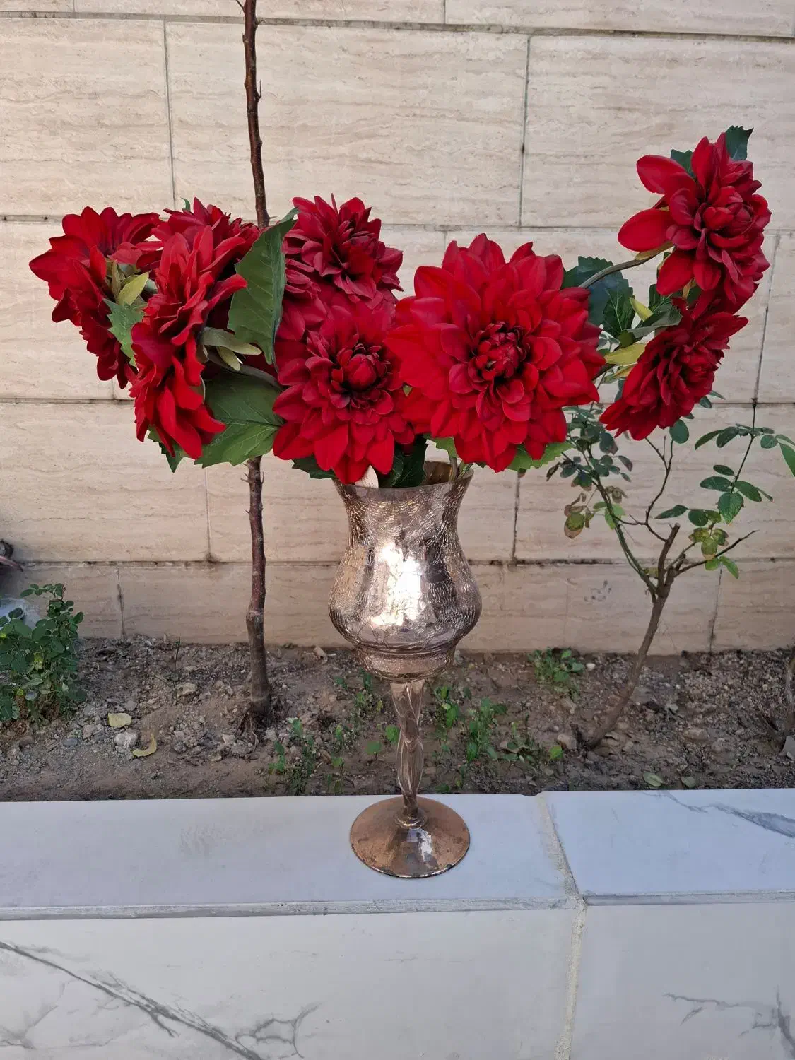 گلدان و گل|گل مصنوعی|اسلام‌شهر, شاطره|دیوار