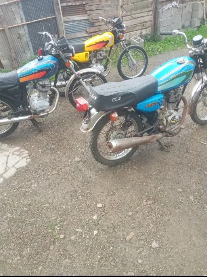 ۳ هندا مزایده دستگاه سالم یدونه استارتی|موتورسیکلت|تولم شهر, |دیوار