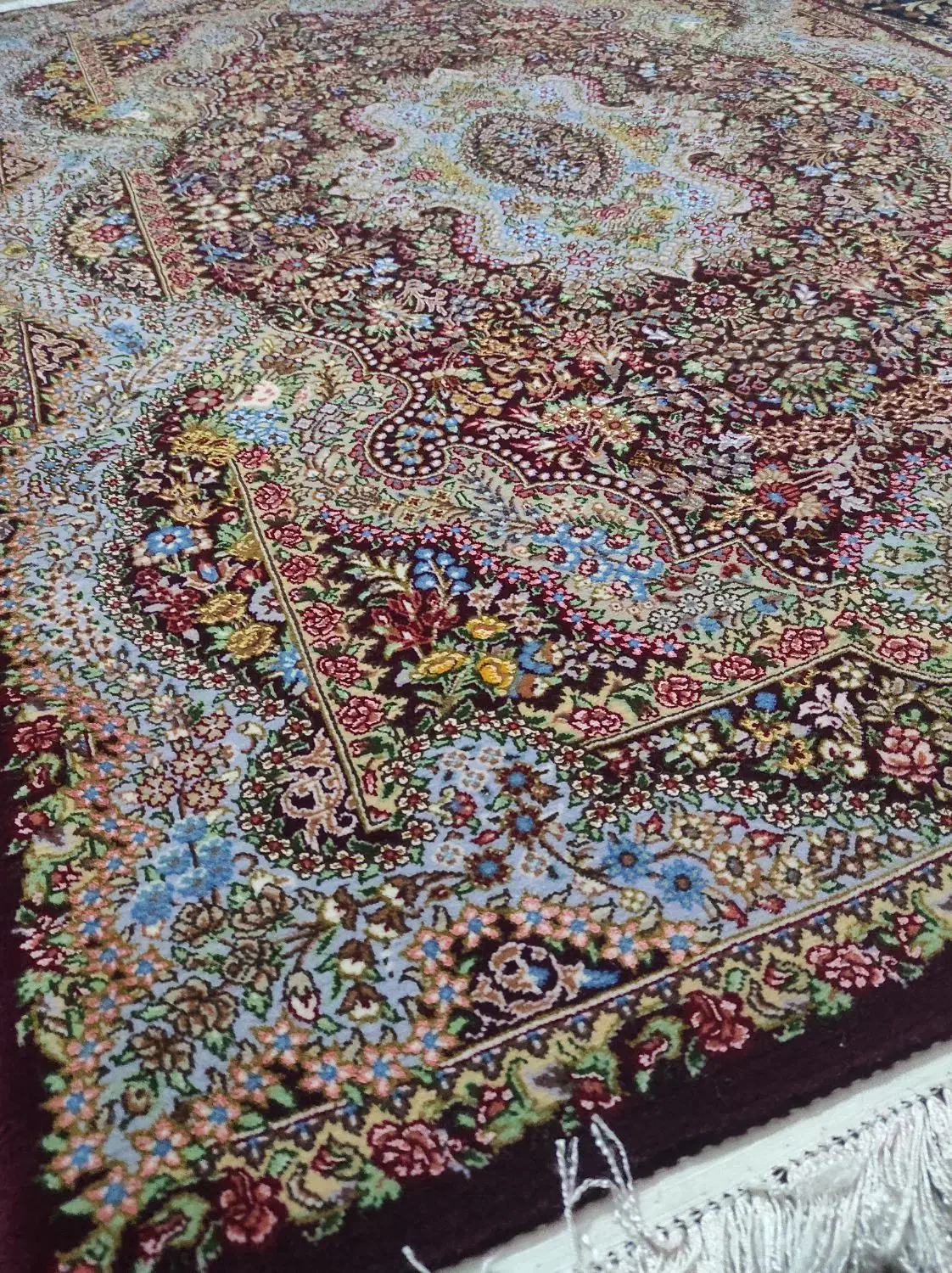 قالیچه چله ابریشم قم|فرش|تهران, تهرانسر شمالی|دیوار