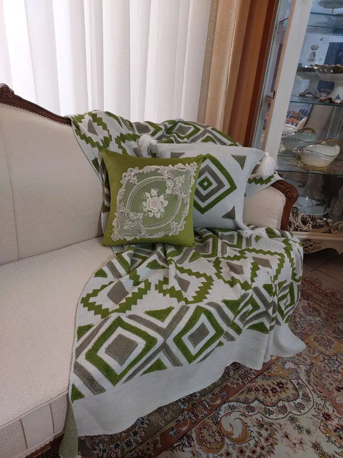 کوسن و رومیزی و شال|پرده، رانر، رومیزی|گرمدره, |دیوار