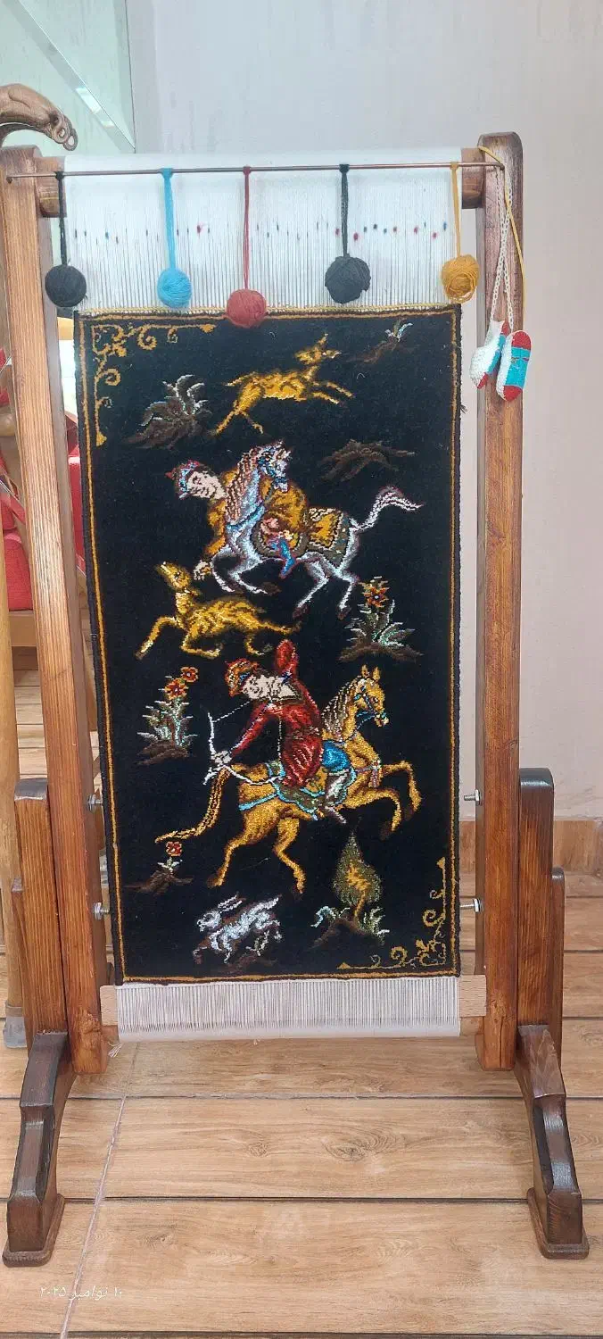 تابلو فرش دست بافت دارچوبک|تابلو فرش|اصفهان, خانه اصفهان|دیوار