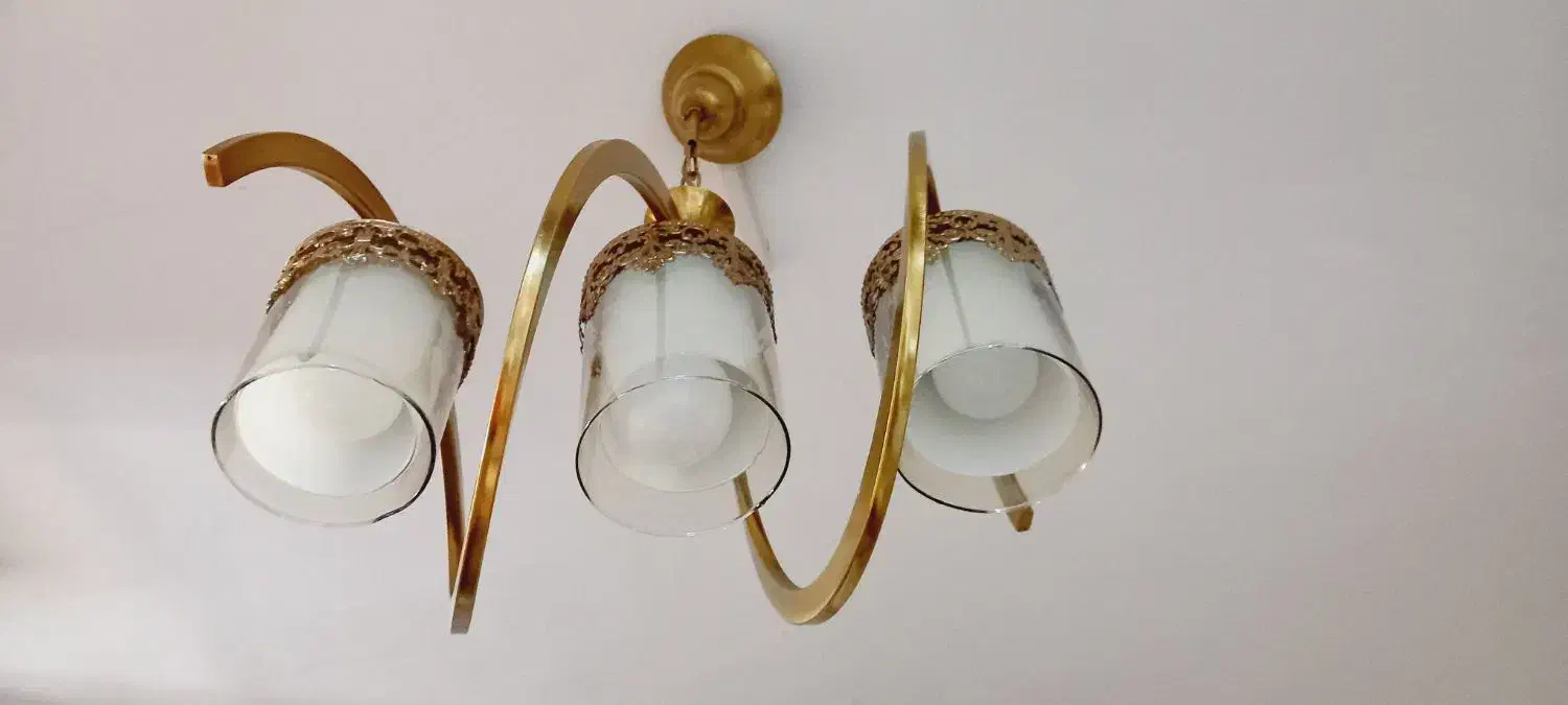 لوستر فنری مدرن بارنگ ثابت|لوستر و چراغ آویز|مشهد, عبادی|دیوار