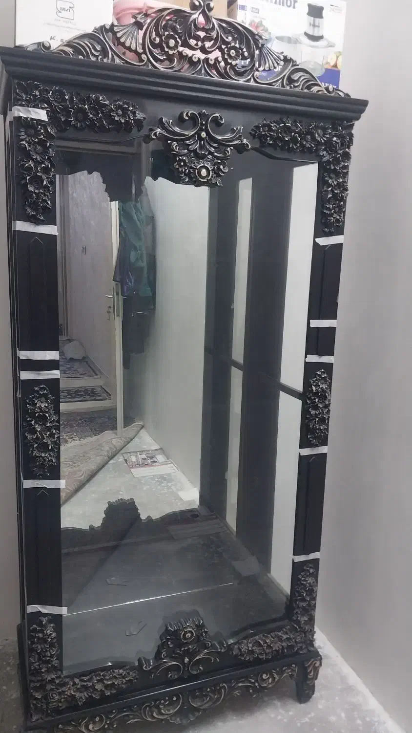 بوفه تمام چوب راش منبت کاری نو نو|بوفه، ویترین، کنسول|رباط‌کریم, رباط‌کریم|دیوار