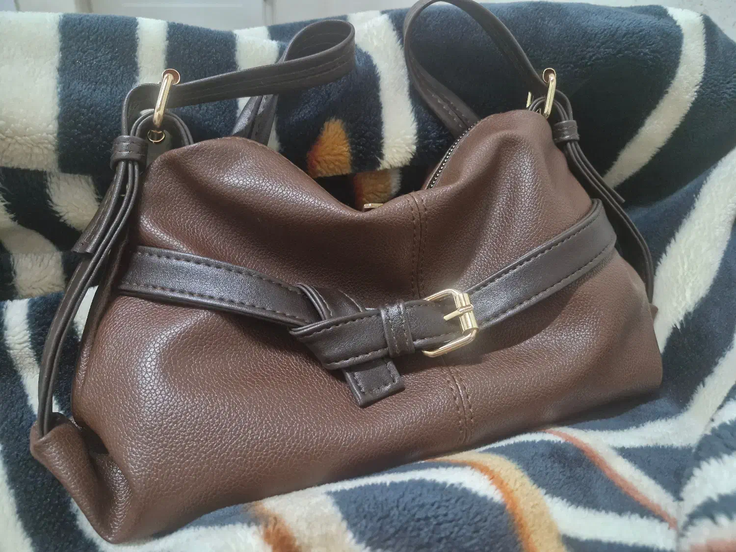 کیف قهوه ای سایز 20×25|کیف، کفش، کمربند|بندر انزلی, آذربایجان|دیوار