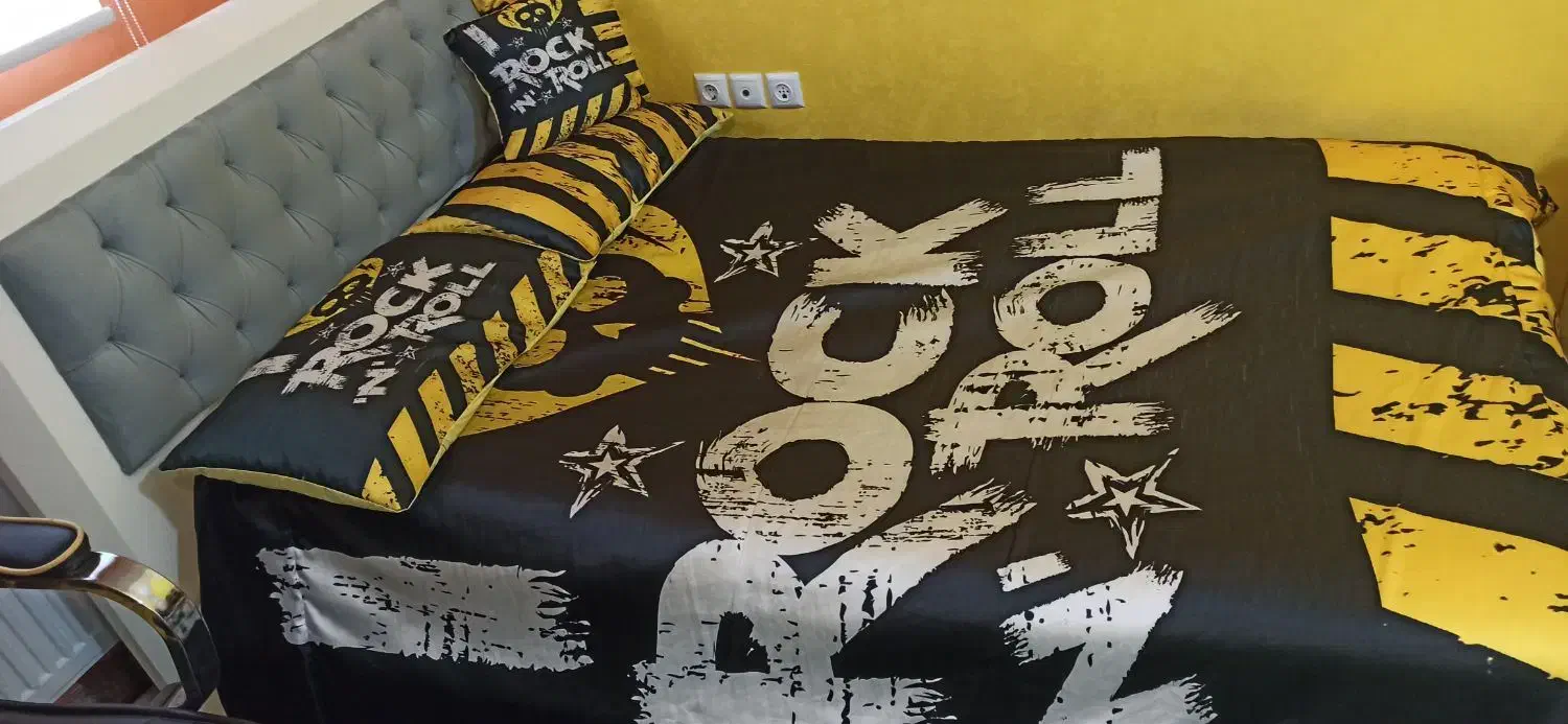 رو تختی پسرانه ساتن طرح راک اند رول|سرویس روتختی|لاهیجان, کوی آزادگان|دیوار