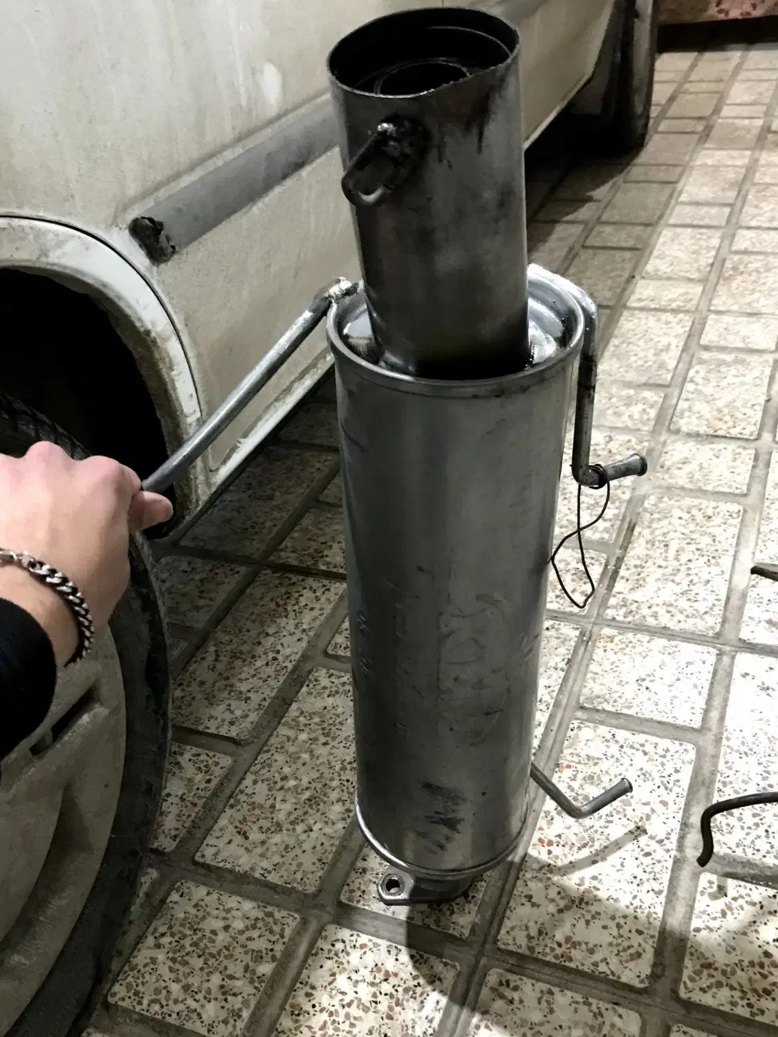 اگزوز منبع ۱۰۶ سایلنس دار|قطعات یدکی و لوازم جانبی|زنجان, |دیوار