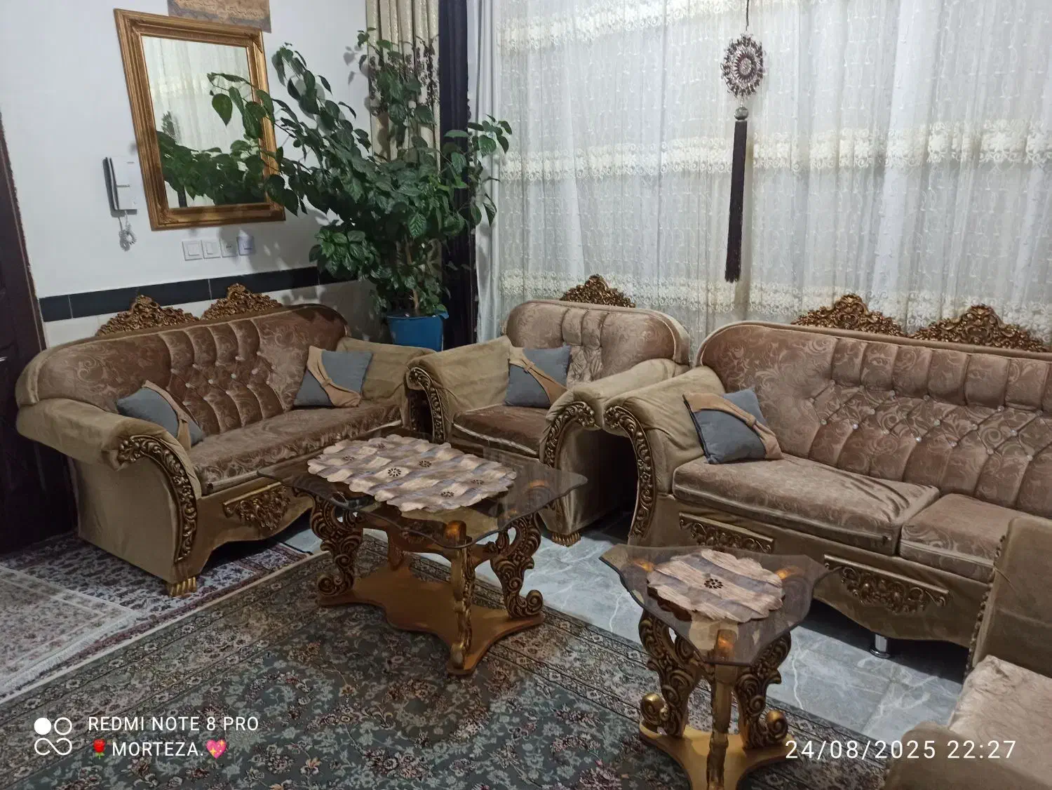 مبل 7نفره|مبلمان خانگی و میز عسلی|موچش, |دیوار