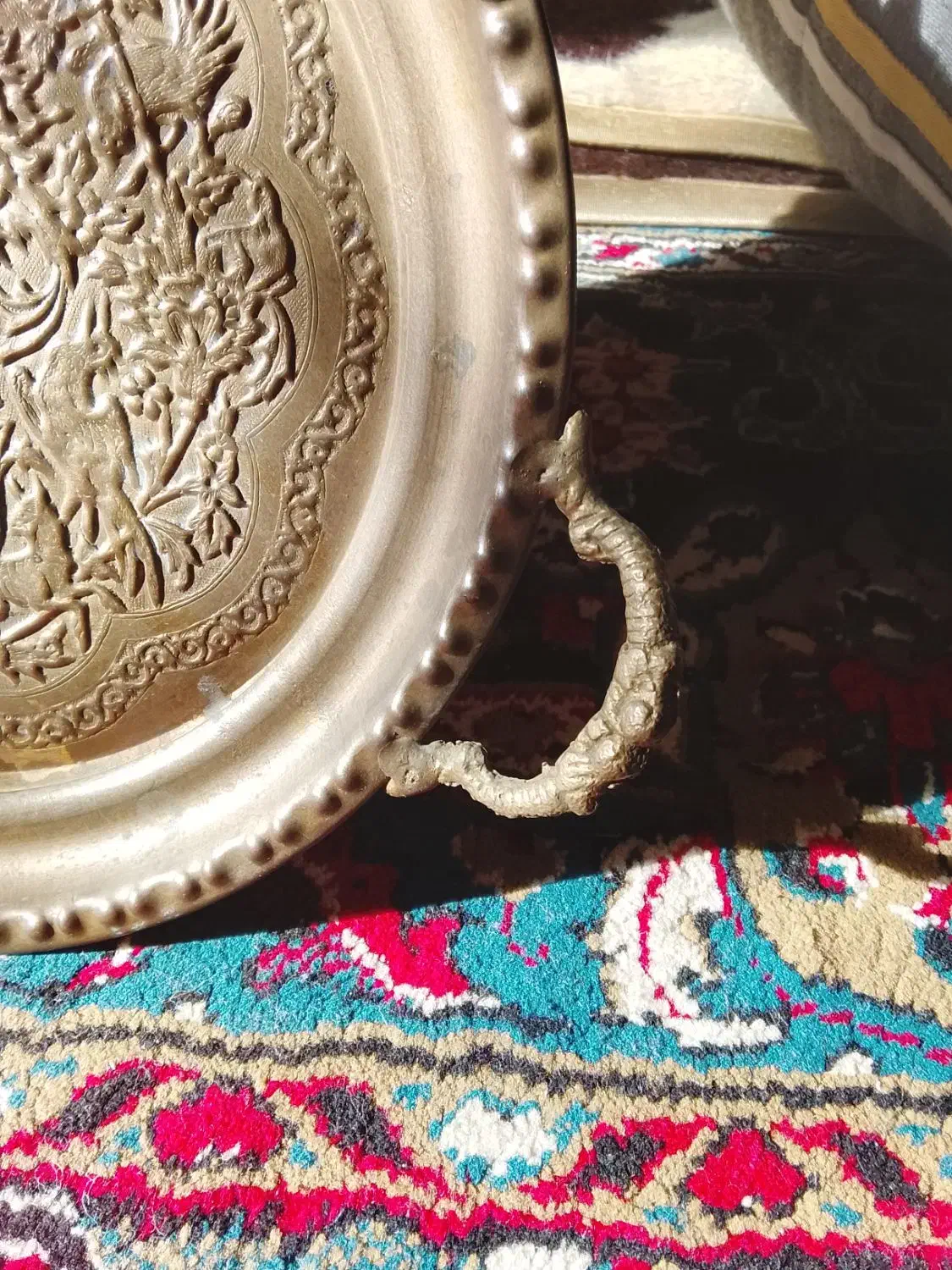 یک سینی قدیمی با 85 سال قدمت|کلکسیون اشیاء عتیقه|مشهد, کوشک مهدی|دیوار