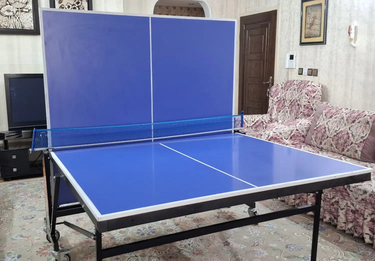 میز پینگ پنگ 4 چرخ MDF E2 المپیک|تجهیزات ورزشی|اسلام‌شهر, شهرک سعیدیه|دیوار