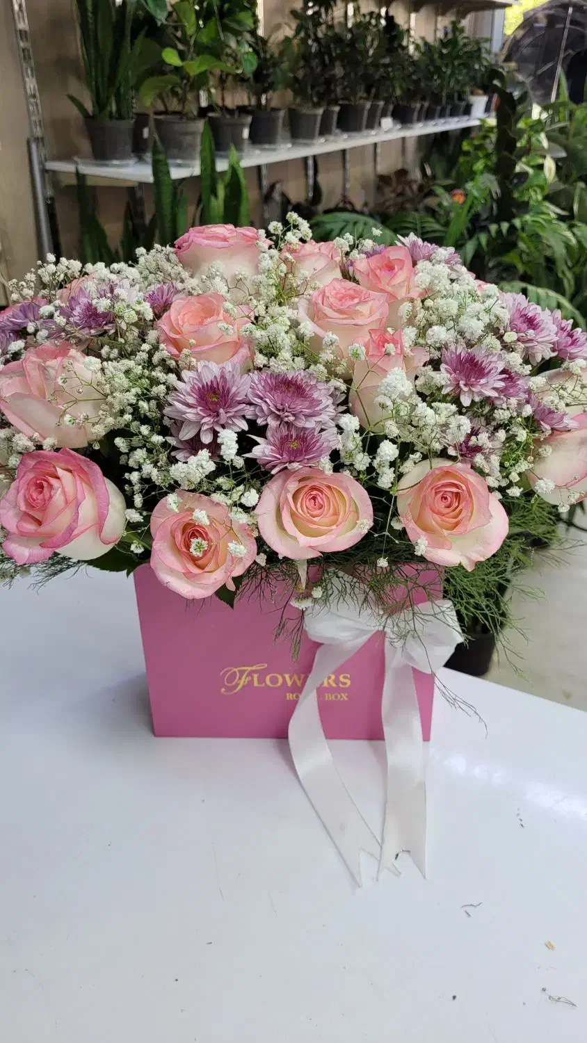 باکس گل سفید|گل و گیاه طبیعی|شیراز, خلدبرین|دیوار