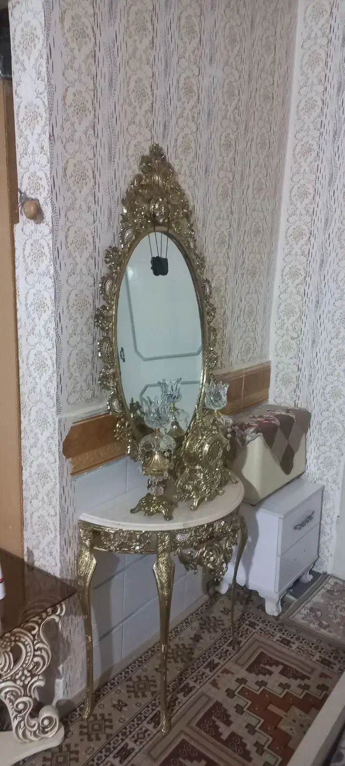 آینه شمعدان|صنایع دستی و سایر لوازم تزئینی|اقبالیه, |دیوار