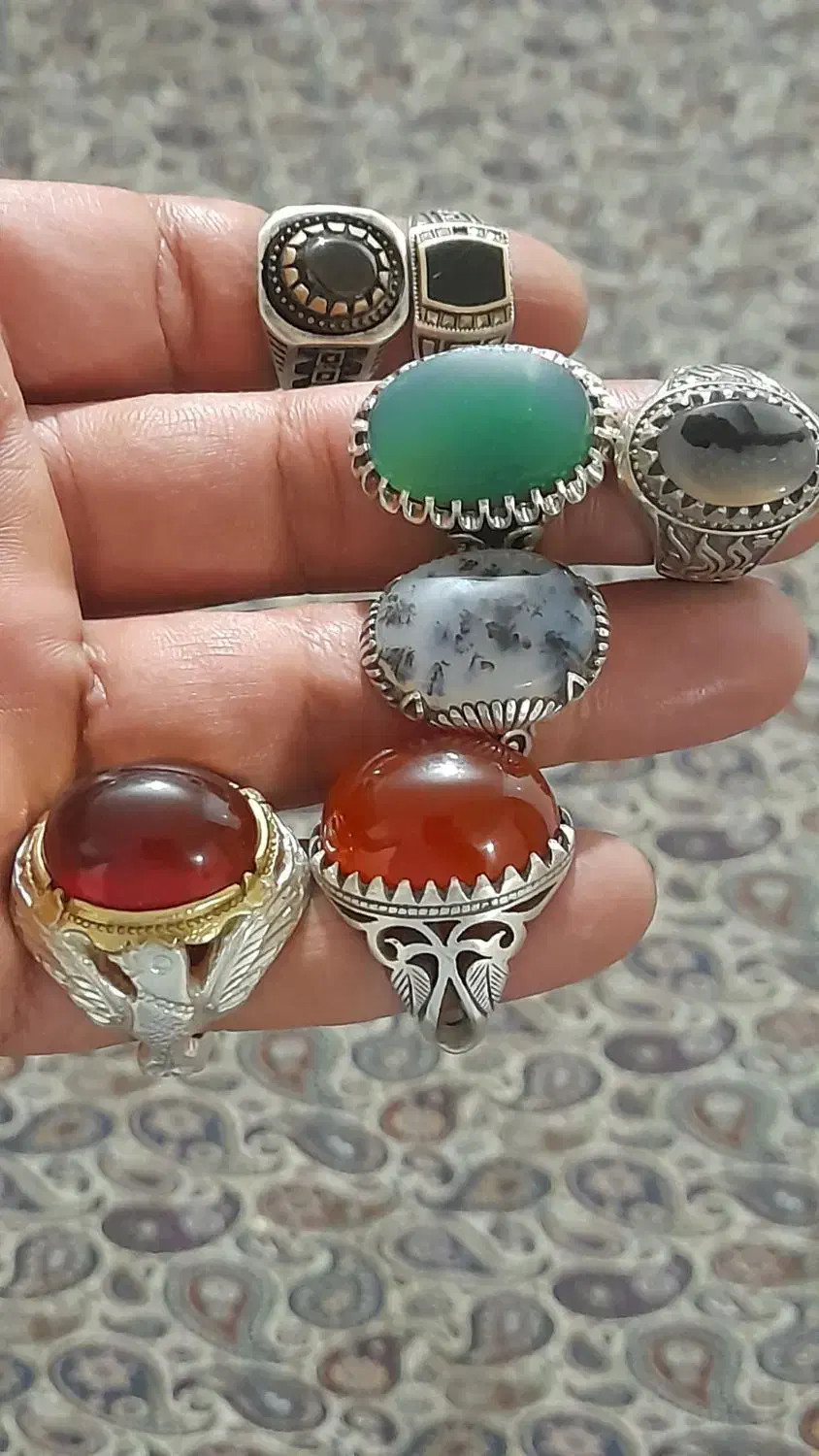 انگشتر نقره|جواهرات|آران و بیدگل, |دیوار