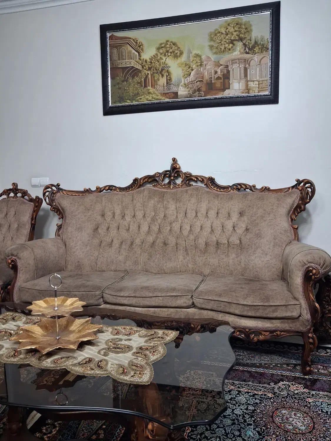 مبل استیل ۷ نفره با جلومبلی و عسلی|مبلمان خانگی و میز عسلی|اسلام‌شهر, شهرک مصطفی خمینی|دیوار