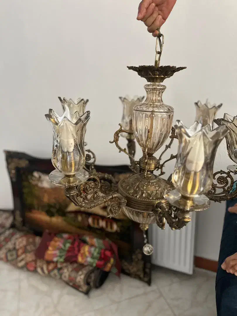 لوستر برنز اصل|لوستر و چراغ آویز|اندیشه, اندیشه فاز ۱|دیوار