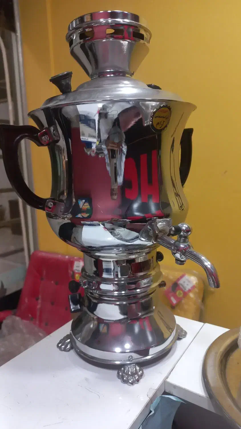 سماور گازی ۶لیتری نو استفاده نشده|سماور، چای‌ساز، قهوه‌ساز|تهران, باغ خزانه|دیوار