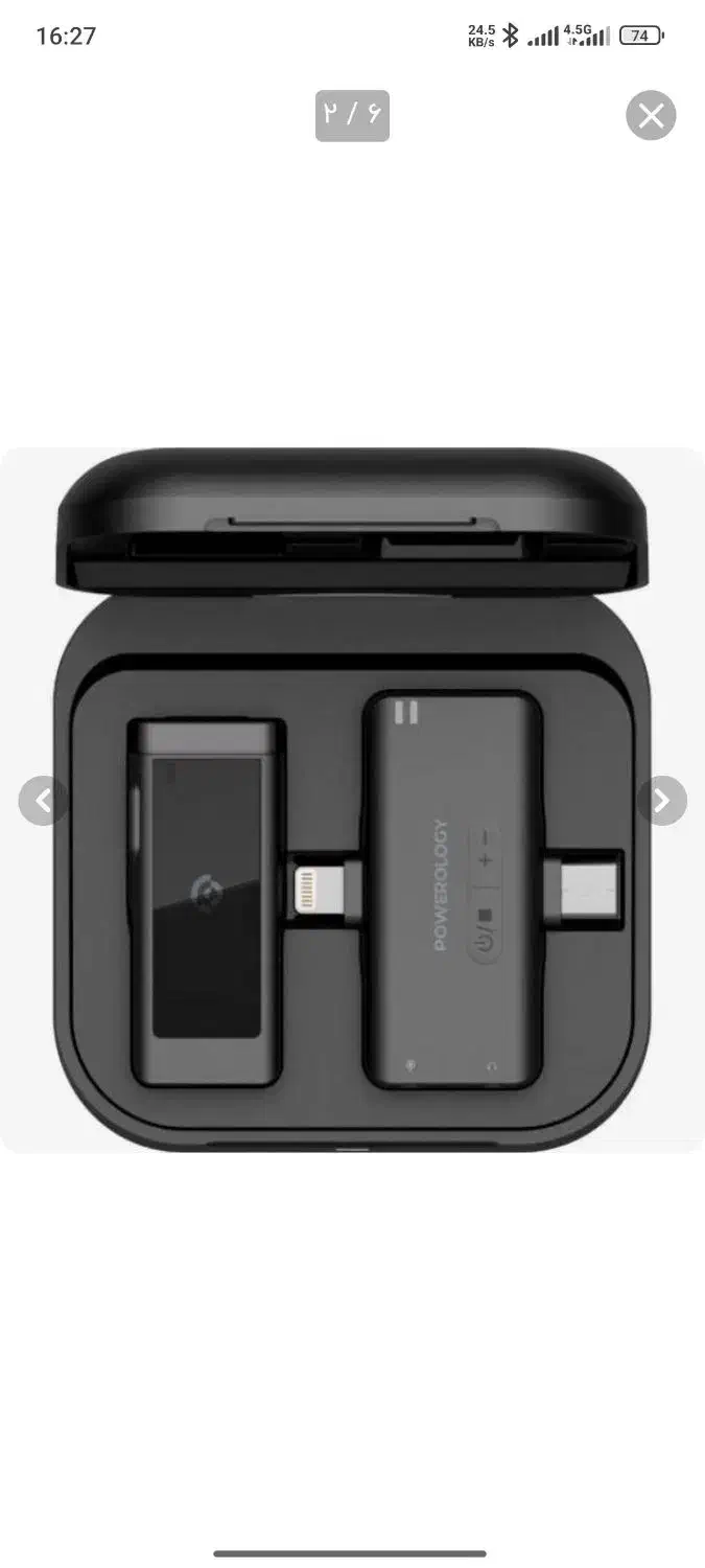 میکروفون یقه‌ای بی سیم پاورولوژی PWMICBK|لوازم جانبی موبایل و تبلت|بوشهر, |دیوار