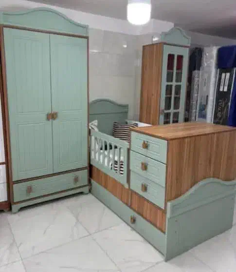 سرویس خواب چوب کودک مواد ضد حساسیت و رنگهای ملایم|اسباب و اثاث بچه|تهران, ونک|دیوار