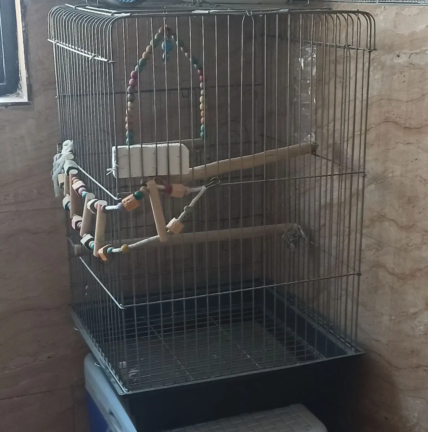 قفس پرنده سایز بزرگ برای عروس ملنگو|لوازم جانبی حیوانات|چهاردانگه (تهران), |دیوار