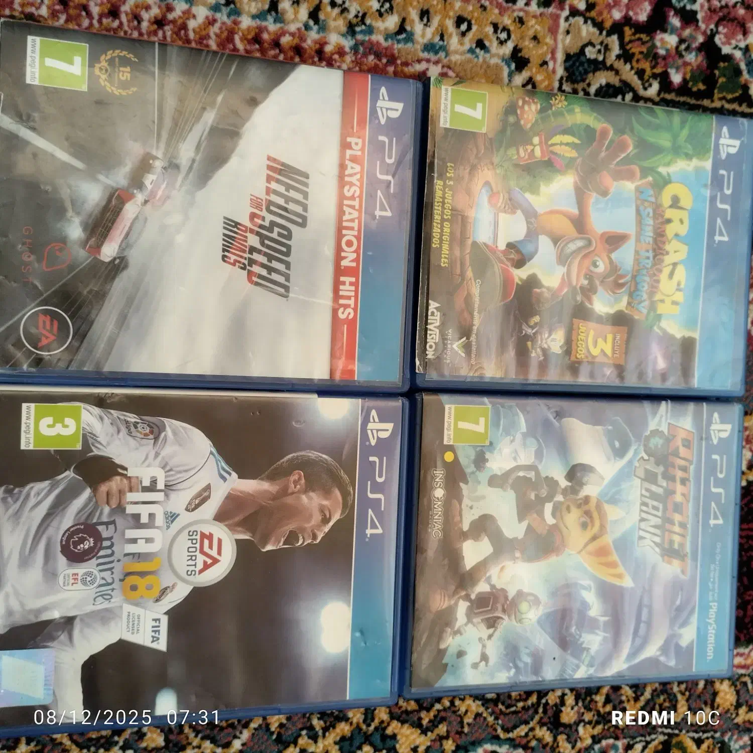 چهار عدد سیدی پی ای فور ۴ در حد نو|کنسول، بازی ویدئویی و آنلاین|فسارود, |دیوار