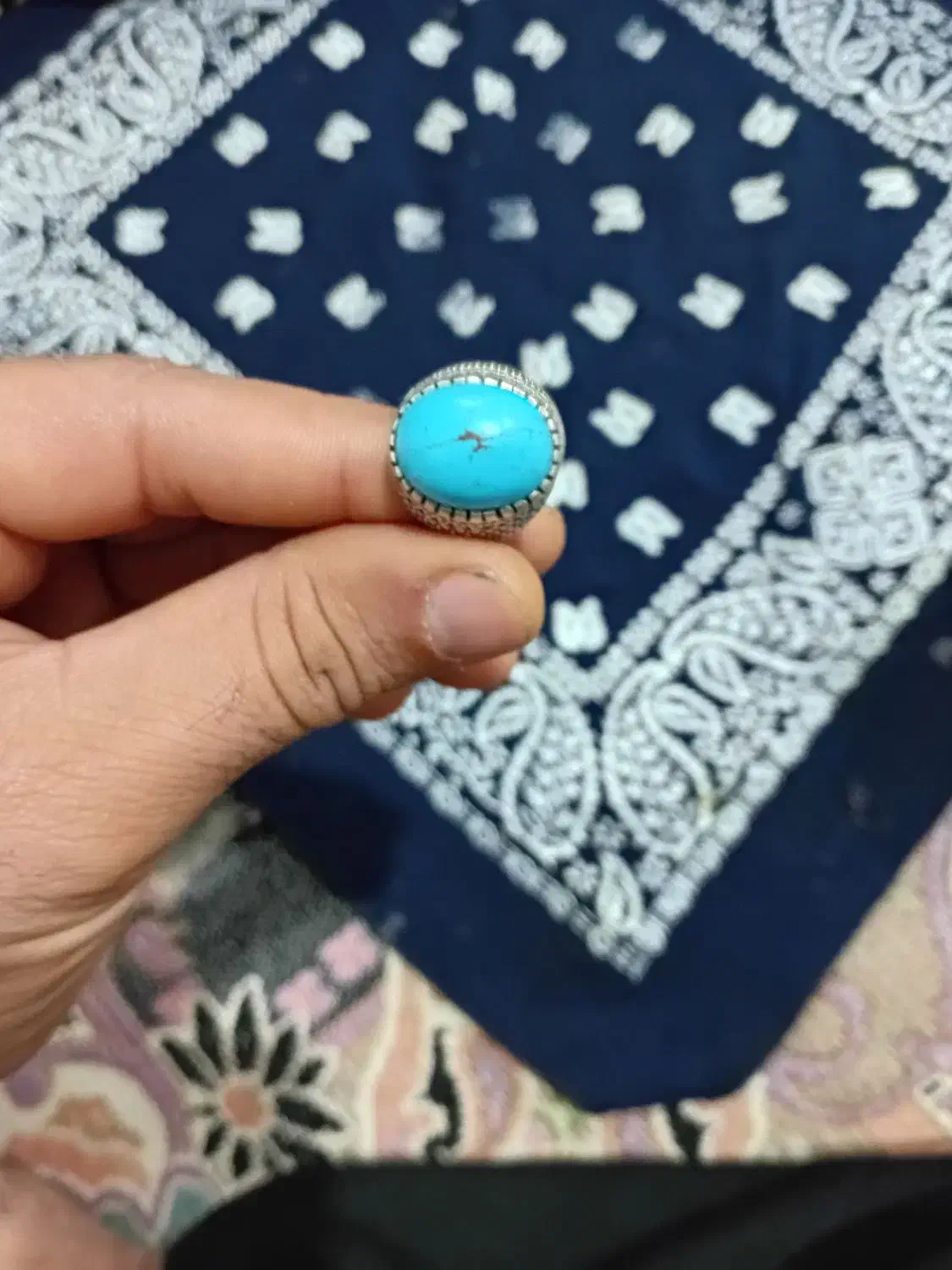 انگشتر فیروز کرمان|جواهرات|خرم‌آباد, |دیوار