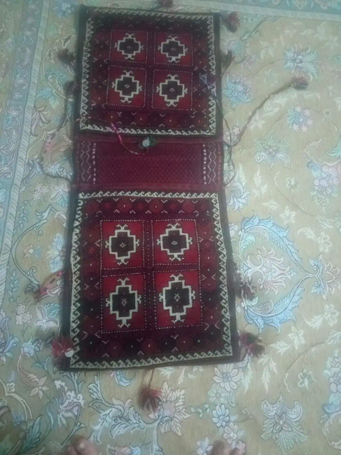 خورجین دست بافت|کلکسیون اشیاء عتیقه|چناران, |دیوار