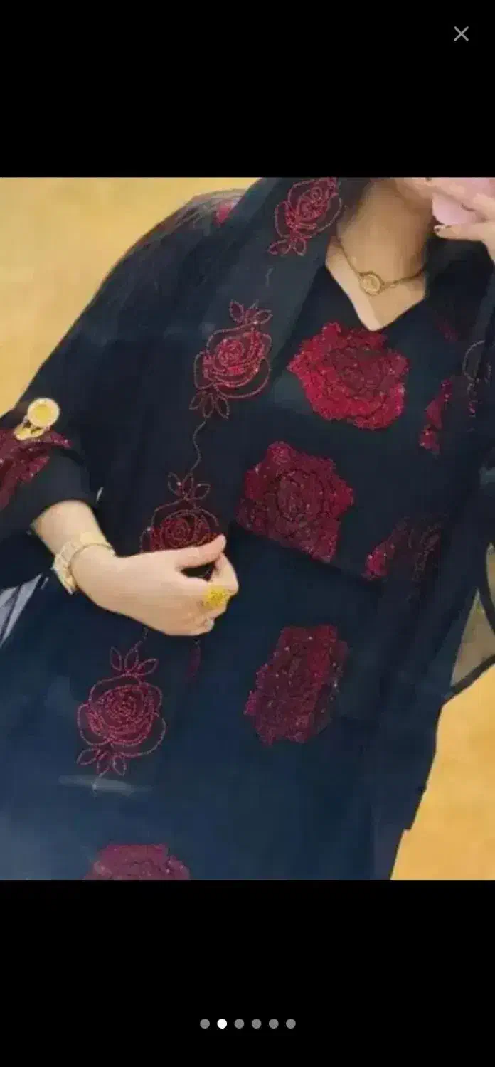 نگین کاری انواع لباس و روسری|لباس|نوشین شهر, |دیوار