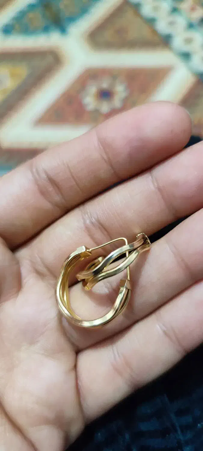 گوشواره طلا در حد نو|جواهرات|تنکابن, |دیوار