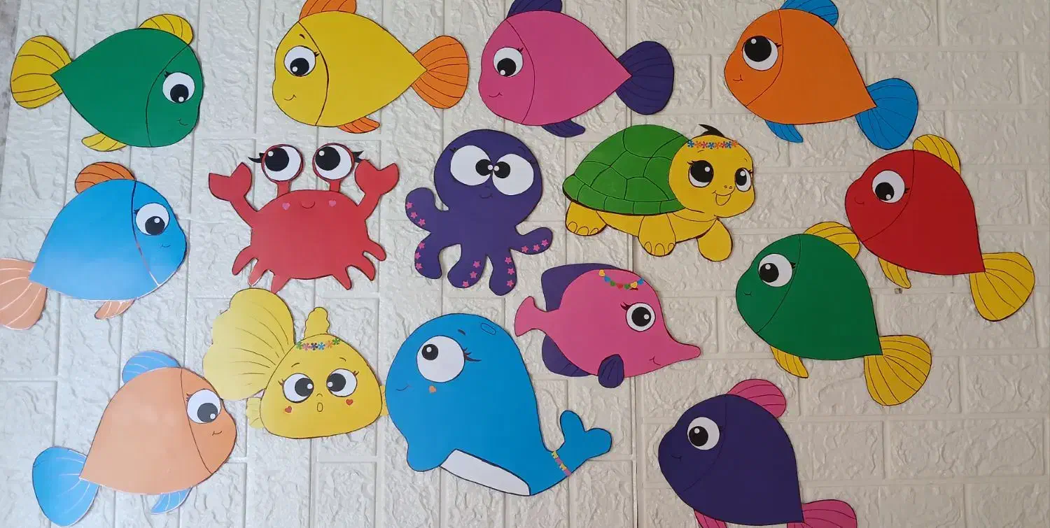 کاردستی مدرسه ، تزئین کلاس و ابزار کمک آموزشی|لوازم التحریر|فولادشهر, C3|دیوار