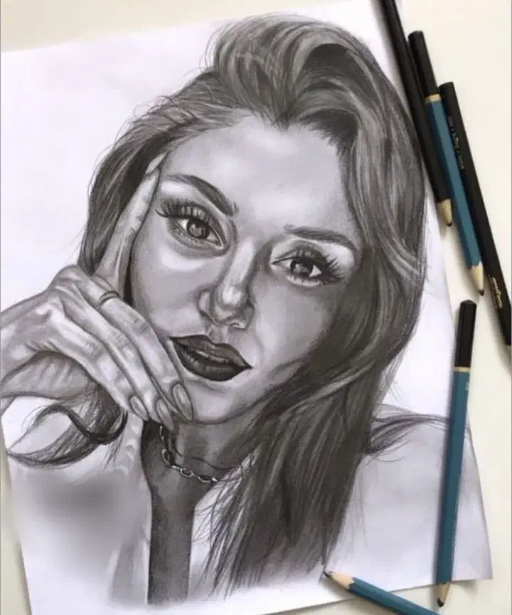 تابلو نقاشی سیاه قلم|تابلو، نقاشی، عکس|تهران, خواجه نظام الملک|دیوار